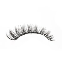 faux mink Clear band wispy cat eye lashes