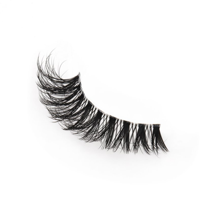 Clear band wispy cat eye lashes strip