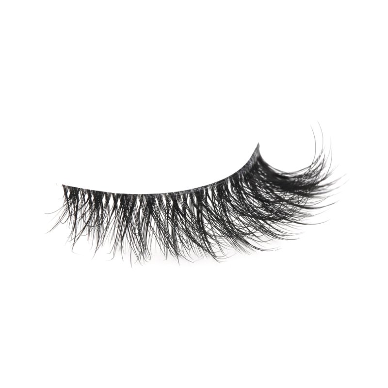 Clear band fluffy strip lashes