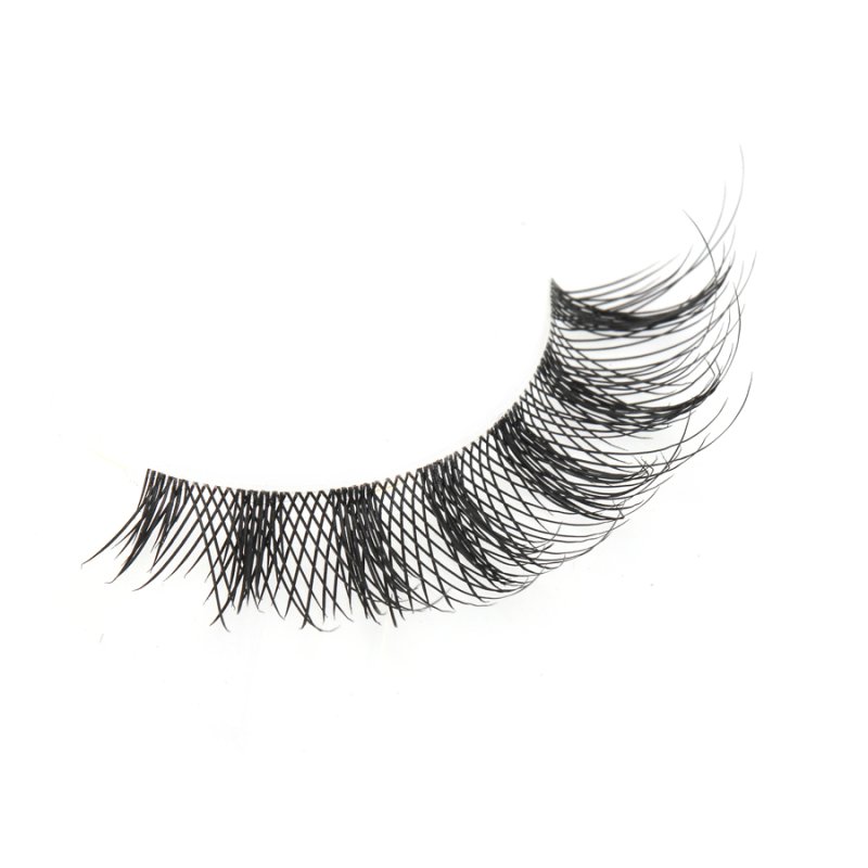 Clear band wispy spike eyelashes