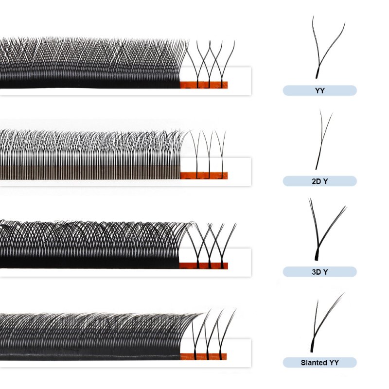 yy vs 2D y vs 3D y vs foxy y lashes
