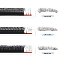3D U VS 4D U VS 5D U lash extension effect