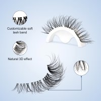 3D natural pre mapped lashes detail