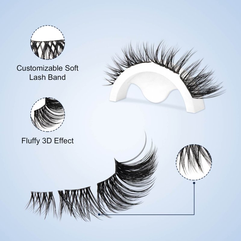 faux mink volume segmented lashes