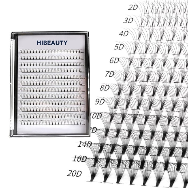 short stem premade fan lashes