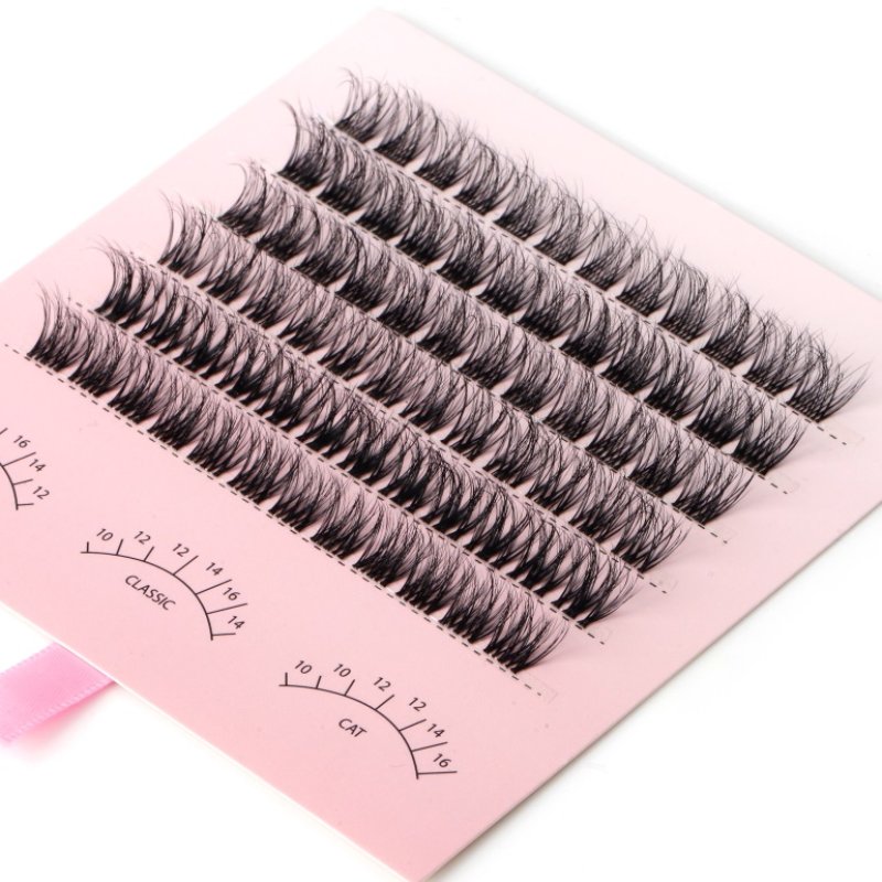 3D faux mink fluffy cluster lashes