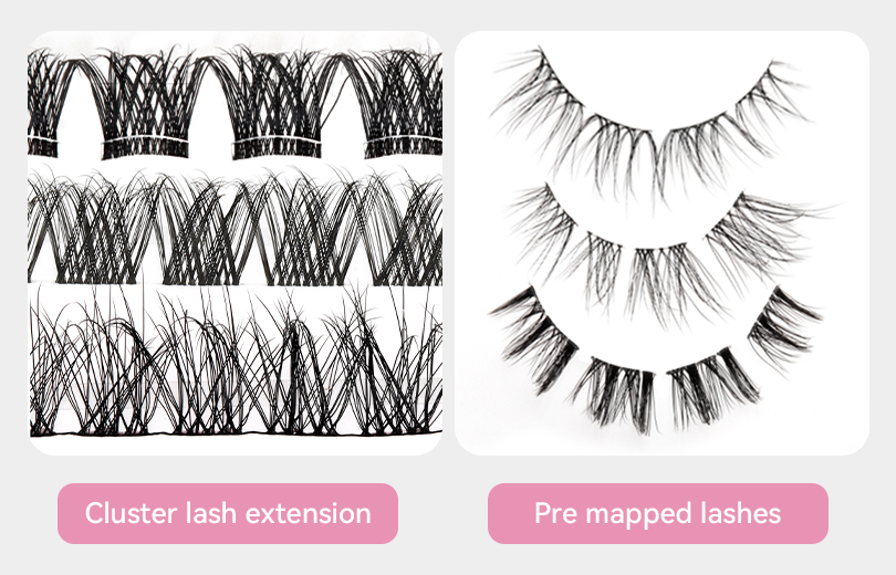 individual cluster lash extension vs pre mapped lashes individual cluster lash extension vs pre mapped lashes