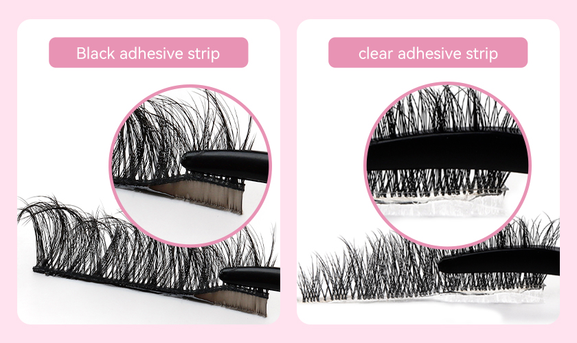 black adhesive strip vs clear adhesive strip black adhesive strip vs clear adhesive strip