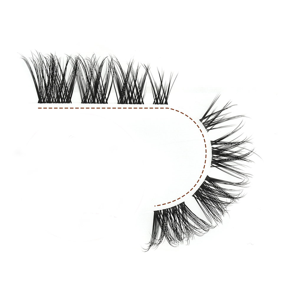 auto curved band lash cluster